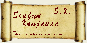 Stefan Konjević vizit kartica